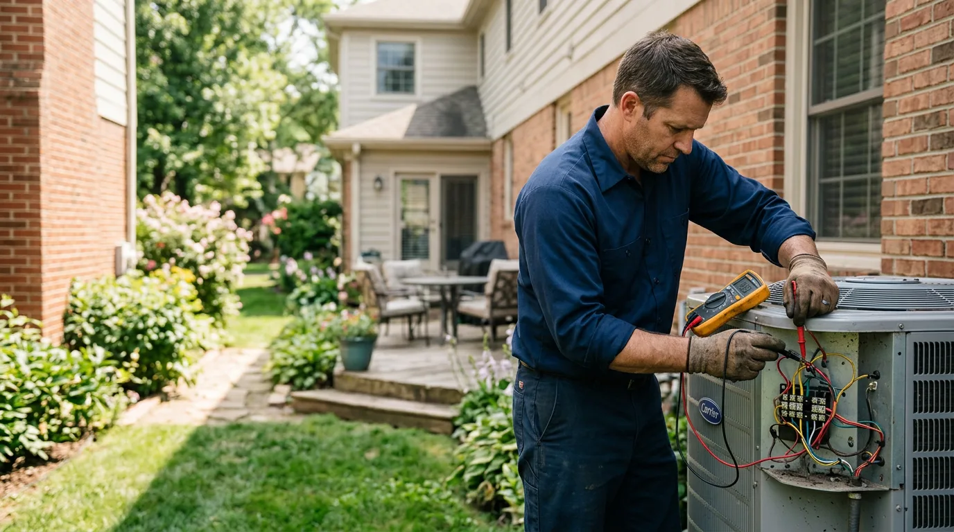 HVAC technician working near Angelica, NY